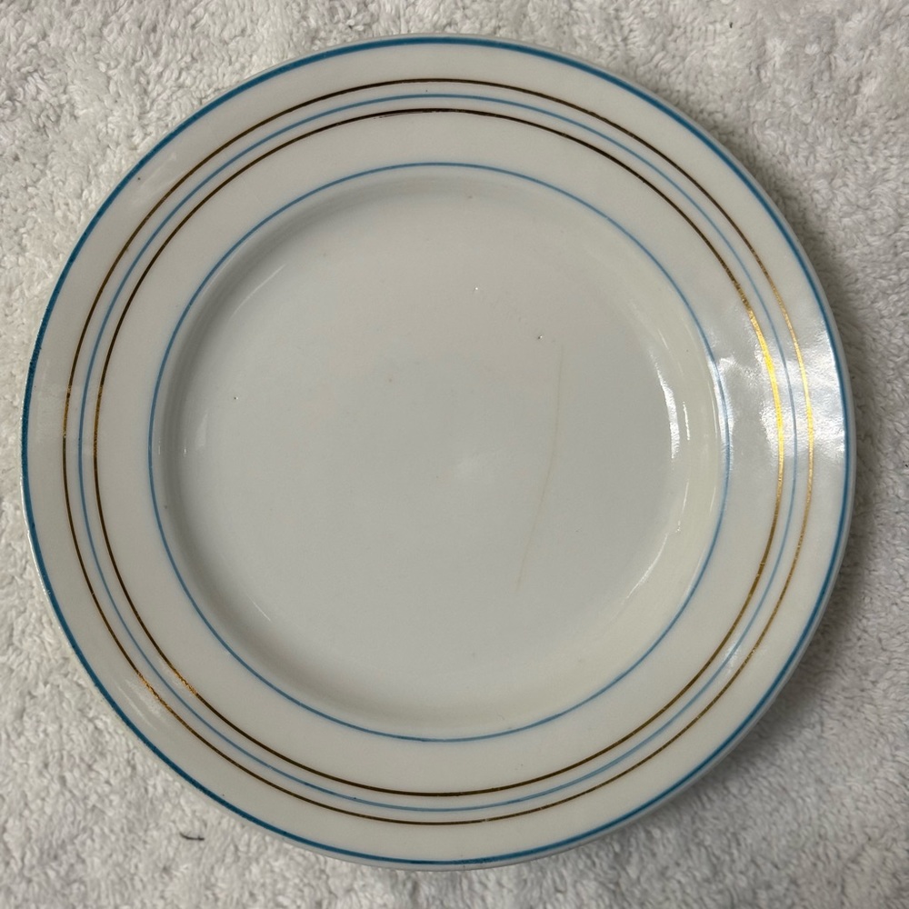 Vintage bone china dinner plate.